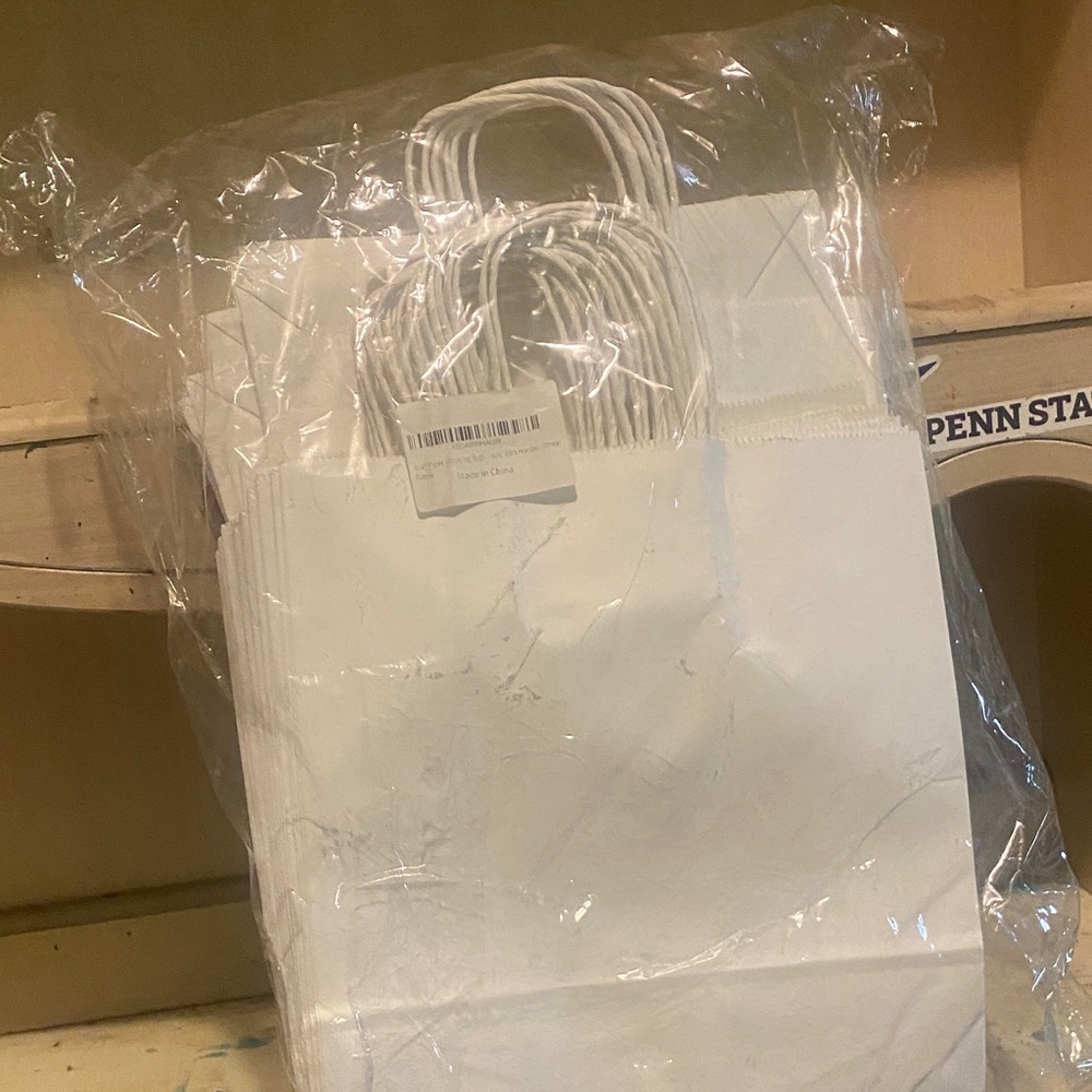 White Paper Gift Bags